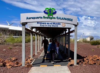 Aeropuerto Ecológico Seymour de la isla Baltra.