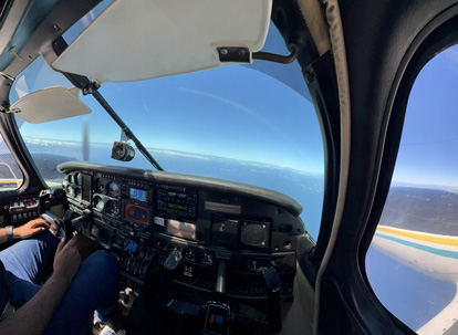 Avioneta para vuelos interislas en las islas Galápagos.